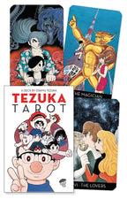 Tezuka Tarot card set with illustrations and 'The Magician' card displayed.