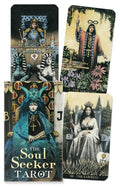 Set of tarot cards with illustrated figures and 'The Soul Seeker Tarot' text.