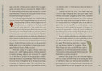 Text page from a book with a decorative element on the left side.