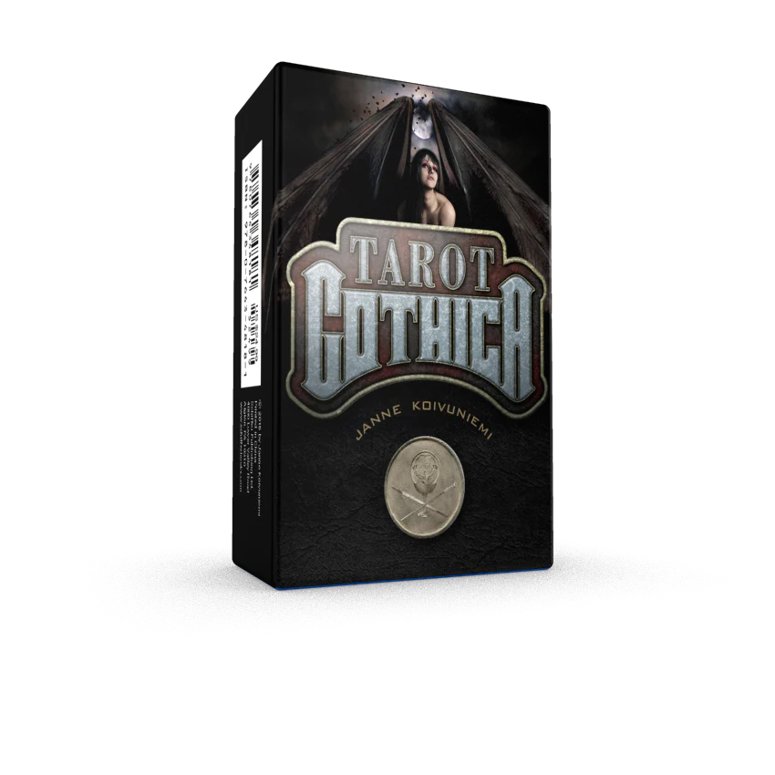 Tarot Gothica packaging with a dark cover and visible branding.