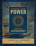 Book cover of 'Claiming Your Power Through Astrology' with gold text on a blue background