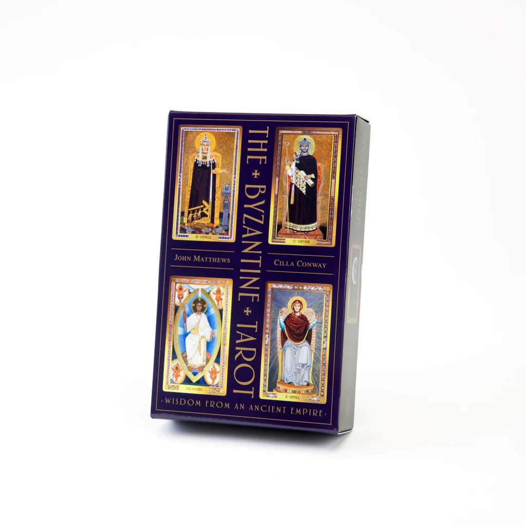 Box of The Byzantine Tarot on a white background