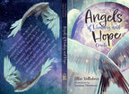 Book cover of 'Angels of Healing and Hope Oracle' with angel wings and celestial design.