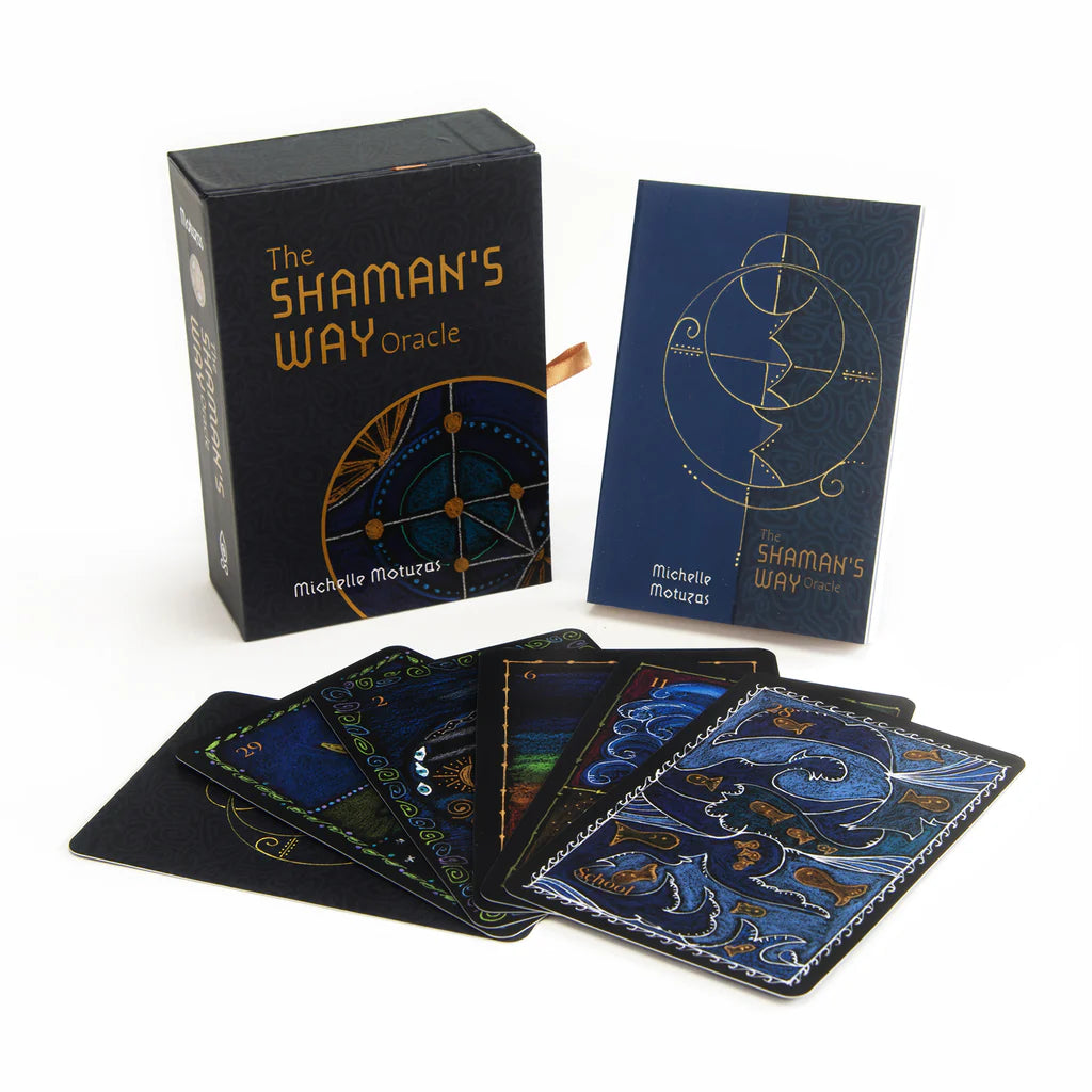 Shaman's Way Oracle cards with packaging on a white background