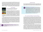 Page from a book or magazine with text and a card illustration on a white background