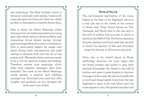 Two pages from a book or document with text on runes and mythology.