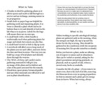 Page from a book or manual on plant gathering and identification with text and bullet points.