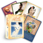 Set of oracle cards with 'The Spirit Messages' book by John Holland on a white background