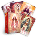Divine Feminine Oracle cards with packaging on a white background