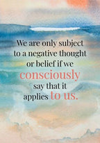 Motivational quote on a watercolor background with a blue and orange gradient.