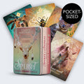 Collection of Spirit Animal Pocket Oracle cards with a visible brand logo.