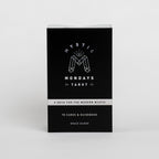 Black box with 'Mystic Mondays Tarot' branding on a white background