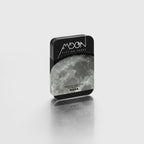 Moon playing cards packaging with NASA logo on a light gray background