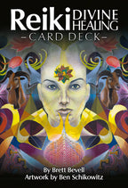 Reiki Divine Healing card deck cover with colorful design and text