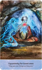 Artistic depiction of a blue figure and a red figure with a star, set against a dark background.