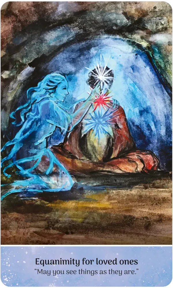 Artistic depiction of a blue figure and a red figure with a star, set against a dark background.