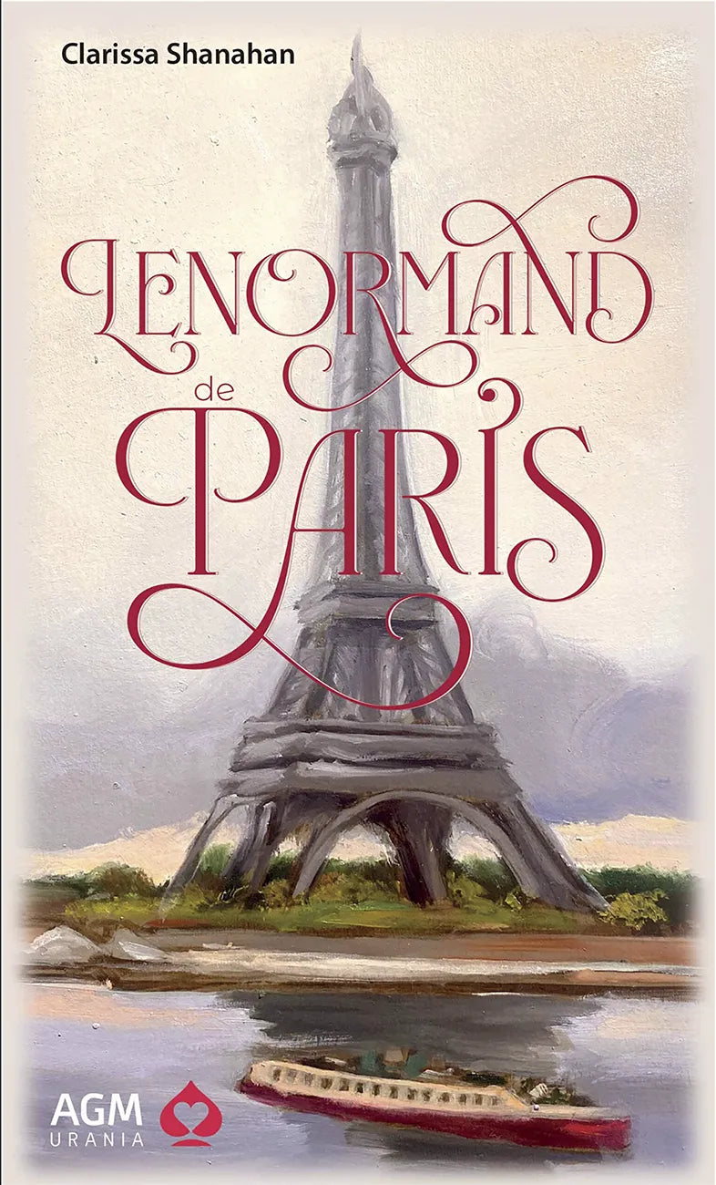 Book cover of 'Lenormand de Paris' with Eiffel Tower illustration and AGM Urania logo.