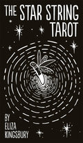 Cover of 'The Star String Tarot' with a tarot card design and Eliza Kingsbury's name.