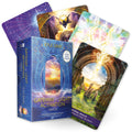 Oracle card set with colorful cards and a blue box labeled 'Gateway of Light Activation' by Kyle Gray.