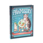 Book titled 'Pawmistry' with a cat and fishbowl illustration on the cover.