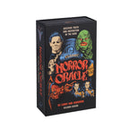 Box for 'Classic Horror Oracle' with illustrations of characters on a black background