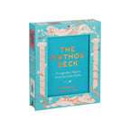 Box of 'The Mythos Deck' with Greek mythological design on a white background