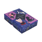 Card game box titled 'The Little Witch's Oracle Deck' with witch illustrations on a white background