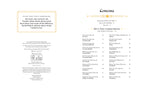 Table of contents page from a book or document with text and bullet points on a white background.