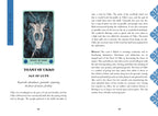 Page from a book featuring a tarot card titled 'Toast of Ukkko' with text and design elements.
