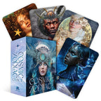 Cosmic Zodiac Oracle cards with a box on a white background