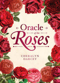 Book cover of 'Oracle of the Roses' with red and pink roses.