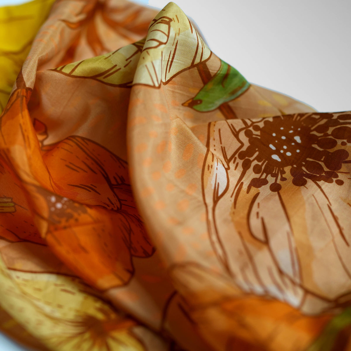 SILK COTTON SCARF | Burnished Bloom