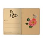 A5 Notebook - Butterflies and Peonies