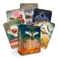 Mystic's Imaginarium Oracle Deck with cards and box on a white background