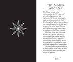 Page from a book or guide about the Major Arcana in a tarot or mystical context, featuring a star symbol on a black background.
