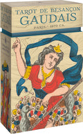 Box of Tarot de Besanôncon Gaudais with decorative design and text.