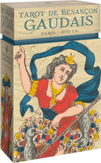 Box of Tarot de Besanôncon Gaudais with decorative design and text.