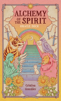Cover of 'Alchemy of the Spirit Oracle Deck' with mystical design elements.