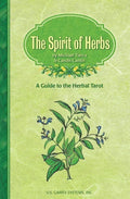 Book cover of 'The Spirit of Herbs' with herbal design and green border.