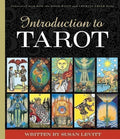 Book cover of 'Introduction to Tarot' with tarot card illustrations and text.