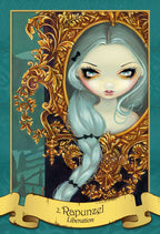 Illustration of a character with long white hair in an ornate frame, with 'Rapunzel Liberation' text at the bottom.
