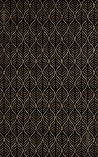 Patterned wallpaper with geometric design on a dark background