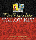 Book cover of 'The Complete Tarot Kit' with tarot cards and Rider-Waite design.