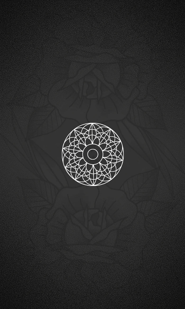Geometric pattern on a dark textured background