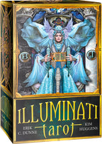 Box for 'Illuminati Tarot' with an angelic figure on the cover