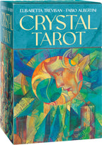 Crystal Tarot card set packaging with colorful design and text