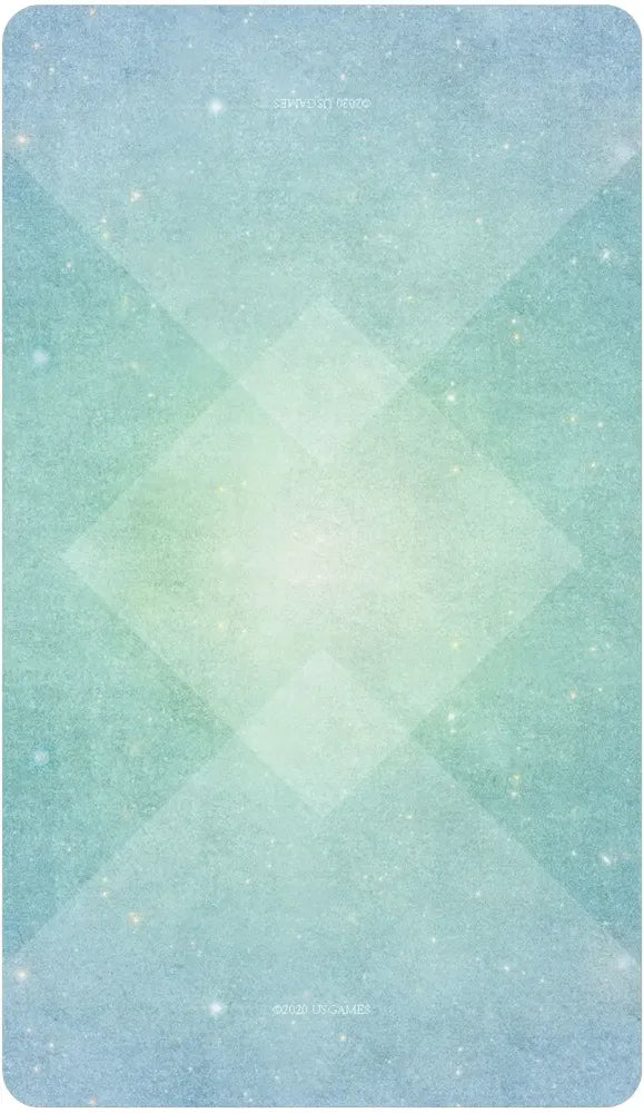 Gradient blue and green patterned product on a blue background