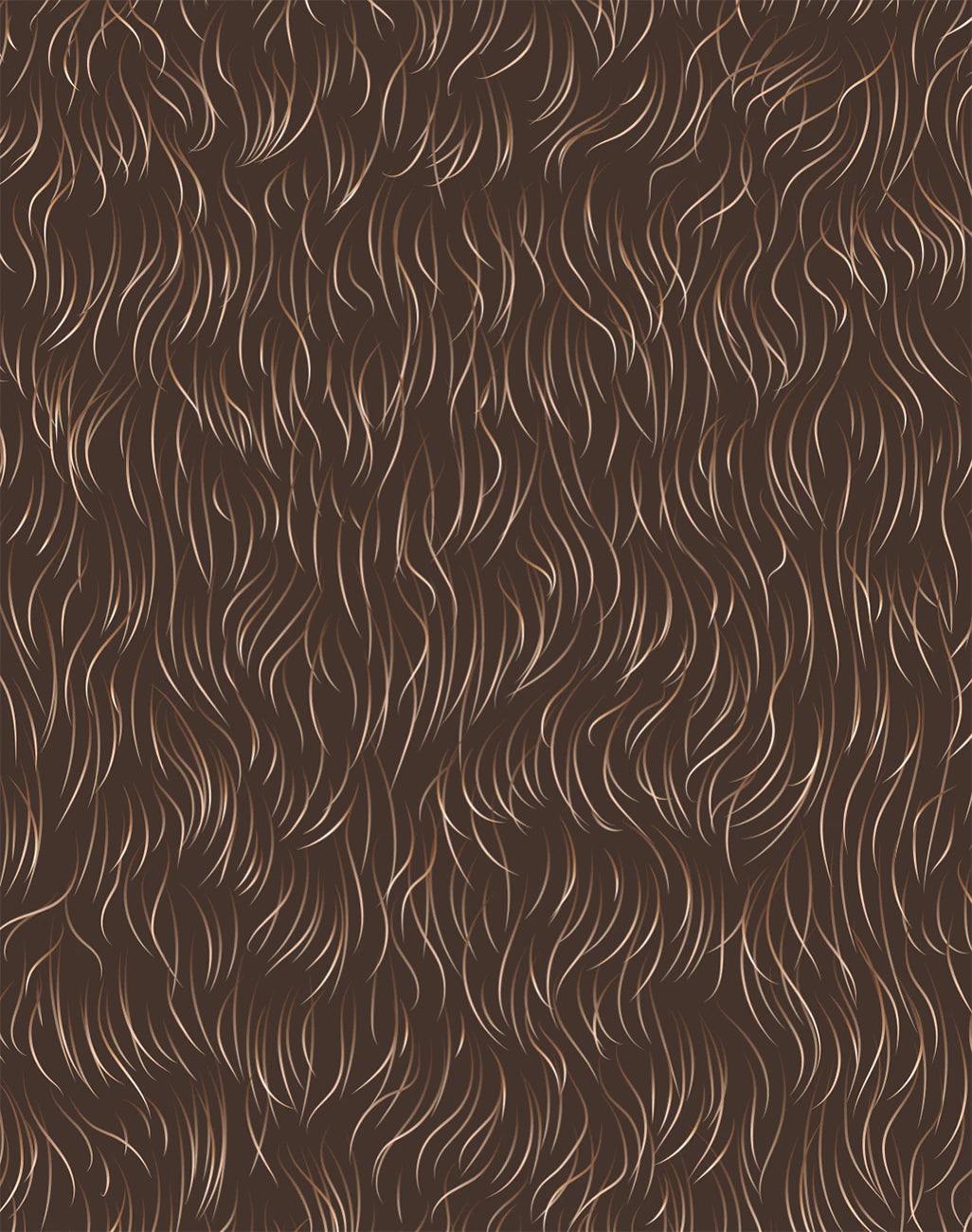 Brown background with wavy line pattern