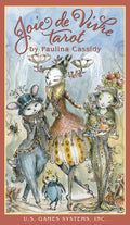 Cover of 'Joie de Vivre Tarot' by Paulina Cassidy with illustrated characters and U.S. Games Systems, Inc. branding.
