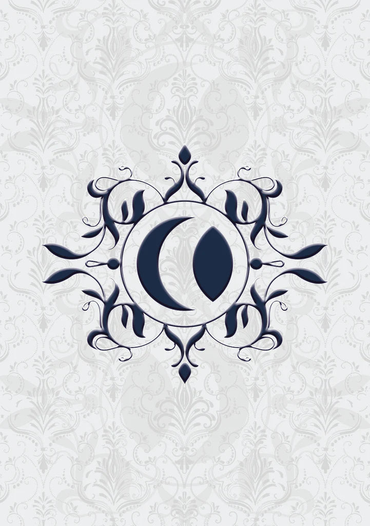 Decorative letter 'O' with intricate designs on a white background
